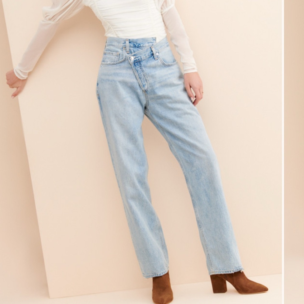 AGOLDE criss cross upsized jean